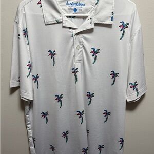 Chubbies Performance Polo, Palm Tree Pattern